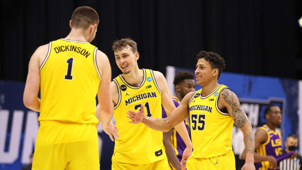 Michigan's Franz Wagner and Eli Brooks